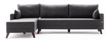 Kampinė sofa Hanah Home Bella 825BLC2577, antracito sp., kairinė, 165 x 275 cm x 85 cm