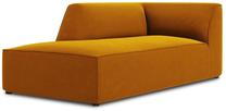 Sofa Micadoni Home Ruby Velvet Chaise Longue, geltona sp., kairinė, 181 x 93 cm x 69 cm