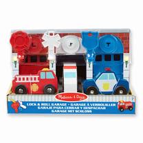 Žaislinių automobilių rinkinys Melissa & Doug Keys & Cars Rescue Garage 4607, įvairių spalvų