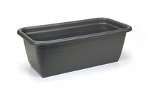 Gėlių vazonas 429-82, plastikinis, 40 cm x 19 cm, Ø 40 cm, pilka sp.