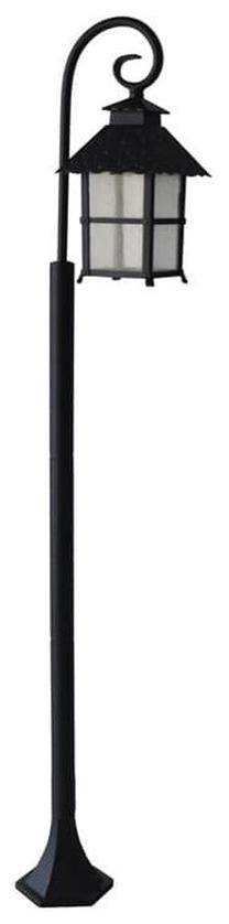 Brīvi stāvošs āra gaismeklis Su-Ma Cadiz K 5002/1/Z, 60W, E27, IP43, alumīnija krās., 18.5 cm x 146 cm