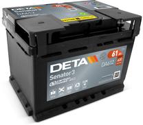 Akumuliatorius Deta Senator DA612, 12 V, 61 Ah, 600 A
