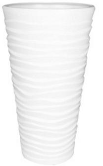 Gėlių vazonas Prosperplast, plastikinis, Ø 29.6 cm, balta sp.