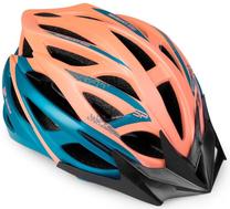 Шлемы велосипедиста универсальный Spokey Femme, синий цв./oранжевый цв., 58-61 cm