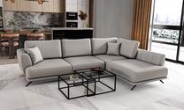 Kampinė sofa Larde Sola 4, pilka sp., dešininė, 191 x 276 cm x 90 cm
