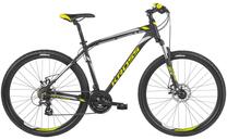 Dviratis kalnų Kross Hexagon 5.0, 29 ", XL rėmas, juoda sp./geltona sp.