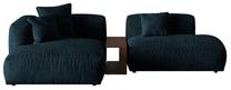 Modulinė sofa Micadoni Martina, tamsiai mėlyna sp., kairinė, 292 x 176 cm x 75 cm