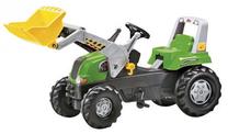 Minamas traktorius Rolly Toys Junior RT, juoda sp./žalia sp.