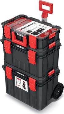 Ящик для инструментов Kistenberg Modular Solution 85, 53 см x 35.5 см x 82.5 см, черный цв./красный цв.