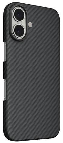 Telefona vāciņš Swissten MagCarbon, melna krās., Apple