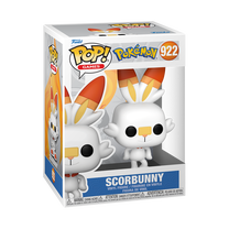 Rotaļlietu figūriņa Funko POP! Pokemon Scorbunny 922, 11.4 cm, balta krās.
