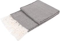 Pledas Cardiff THK-077139, balta sp./juoda sp./pilka sp., 127 cm x 152 cm