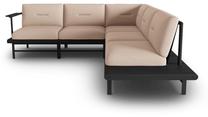 Aia nurgadiivan Calme Jardin Hawai Right, beež v., 245 cm x 230 cm x 74 cm