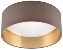 Šviestuvas lubų Reality Locarno R64191141, LED, 3000 °K, 1 x 12 W, balta sp. / ruda sp., 30 x 30 cm