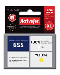 Rašalinio spausdintuvo kasetė ActiveJet Premium AH-655YR, geltona sp., 12 ml