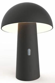 Välitingimustes kasutatav lauavalgusti New Garden Shitake, 7.5W, LED, IP44, must v., 16.5 cm x 25.5 cm
