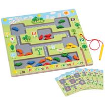 Логическая игра, лабиринт Find a parking space, 33 см, многоцветный