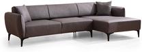 Kampinė sofa Hanah Home Belissimo 560ARE1802, tamsiai pilka sp., dešininė, 140 x 270 cm x 67 cm