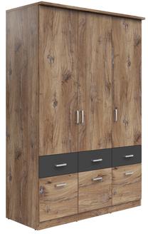 Spinta Brando 3, grafito sp./flagstaff oak dark sp., 58 cm x 136 cm x 199 cm