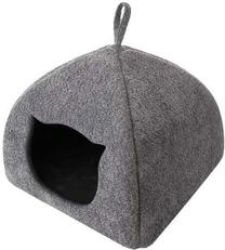 Kaķu māja Doggy Igloo 2.0, pelēka krās., 44 cm x 44 cm