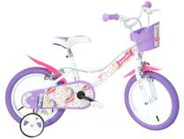 Dviratis Bimbo Bike, vaikams, balta sp./violetinė sp., 16" Prekė su pažeista pakuote.