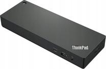 Prisijungimo stotis ir prievadų daugintuvas Lenovo ThinkPad Thunderbolt 4 Dock 40B00300IT, juoda sp./raudona sp.