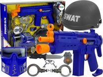 Policininko rinkinys Lean Toys Justice 7866 Mėlyna sp./Pilka sp.
