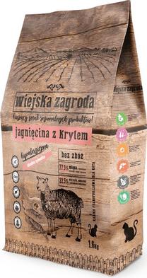 Sausā kaķu barība Wiejska Zagroda Village Farm Cat Lamb & Krill, jēra gaļa, 1.6 kg