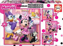 Dėlionė Educa Minnie Happy Helpers 17630, 16 cm x 16 cm, 73 vnt., įvairių spalvų
