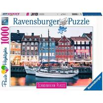 Dėlionė Ravensburger Denmark Copenhagen, 50 cm x 70 cm, 1000 vnt., įvairių spalvų