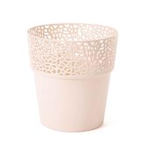 Gėlių vazonas 657, plastikinis, Ø 15 cm, smėlio sp.
