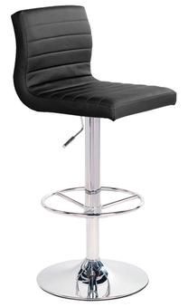 Baro kėdė Home4you Aura 27782, juoda sp., 46 cm x 42 cm x 88 - 109 cm