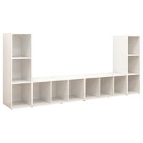 TV galds VLX 3080039, balta krās., 35 cm x 107 cm x 37 cm