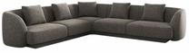 Kampinė sofa Cosmopolitan Design Tulum Eden 18, šviesiai pilka sp., 255 x 255 cm x 70 cm