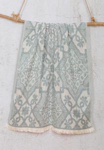 Paplūdimio rankšluostis Foutastic Olin 396RYH2569, kreminė sp./pilka sp., 180 cm x 90 cm