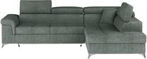 Kampinė sofa Eridano Touch 100, žalia sp., 202 x 275 cm x 88 cm