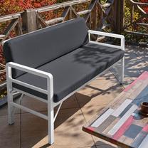 Lauko suoliukas Kalune Design Pandora 679HVN2188, antracito sp./balta sp., 139 cm x 52 cm x 75 cm