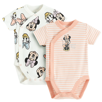 Lühikeste varrukatega beebi body, vaba aja kevad/suvi, imikutele Cool Club Minnie Mouse LCG2801752-00, valge v./roosa v., 62 cm, 2 tk