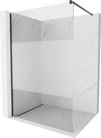 Dušo sienelė Mexen Kioto Walk-In, 110 cm x 200 cm, juoda sp./grūdintas