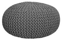 Pufas LABEL51 Knitted 432807, tamsiai pilka sp., 70 cm x 70 cm x 35 cm