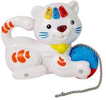 Игрушечное животное Interactive Cat, 19 см, белый цв./черный цв./красный цв.