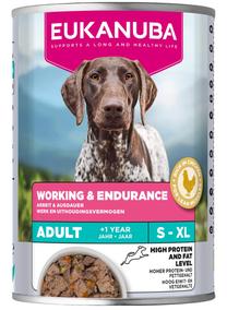 Märg koeratoit Eukanuba Adult Working & Endurance, kanaliha/sealiha/lõhe, 0.4 kg