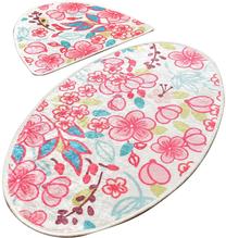 Vonios kilimėlių rinkinys Foutastic Dolce Oval 359CHL2113, įvairių spalvų, 100 cm x 60 cm