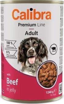Mitrā barība (konservi) suņiem Calibra Premium Line, liellopa gaļa, 1.24 kg