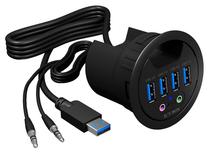 USB šakotuvas RaidSonic IB-HUB1403A, 120 cm