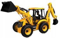 Rotaļu ekskavators ATA JCB 4CX Backhoe Loader DO-E589, melna krās./oranža krās.
