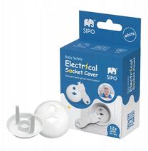 Apsauga elektros lizdui Sipo SBS-C10, balta sp., 12 vnt.