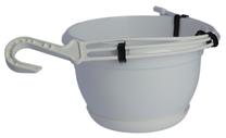 Karināmais puķu pods Form Plastic Malta 2502, plastmasa, Ø 21 cm, balta krās.
