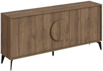 Konsoles galds Kalune Design Gora, brūna krās./melna krās., 180 cm x 35.6 cm x 82 cm