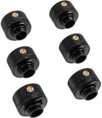 Jungtis Raijintek Pelias D161806 16mm G1/4", juoda sp., 6 vnt.